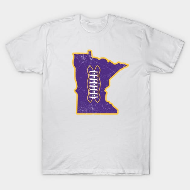 Minnesota Football, Retro - White T-Shirt by KFig21